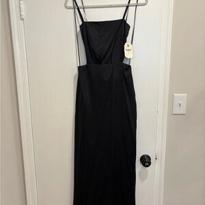 Altar’d State Black Evening Dress with Tie Back